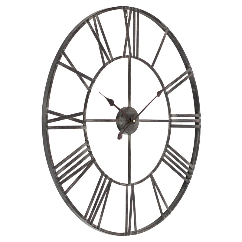 Laurel Foundry Modern Farmhouse Eisenhauer Metal Wall Clock & Reviews